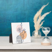Botanische bloemlijnkunst fotoplaat (Insitu)