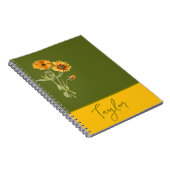 Botanische bloemmotieven notitieboek (Rechterzijde)
