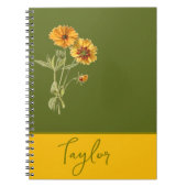 Botanische bloemmotieven notitieboek (Voorkant)