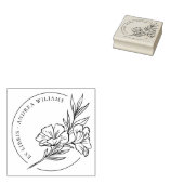 Botanische bloemstuk Uit de bibliotheek van Ex Lib Rubberstempel (Gestempeld)