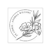 Botanische bloemstuk Uit de bibliotheek van Ex Lib Rubberstempel (Afrduk)
