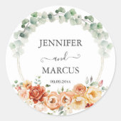 Botanische Bloesem Sophisticatie Sticker (Voorkant)