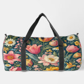 Botanische Blooms Duffle Bag Plunjezak (Achterkant)
