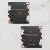 Botanische Blooms Visitekaartje voor interieurontw (Voorkant / Achterkant)