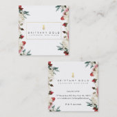 Botanische Blooms Visitekaartje voor interieurontw (Voorkant / Achterkant)