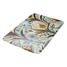 Botanische blues en bruinvissen badmat