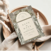 Botanische Blush Arch Art Nouveau bruiloft Save The Date