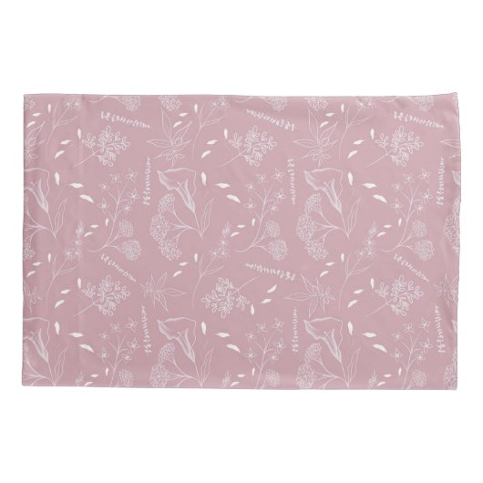 Botanische Blush Bedding Collectie Kussensloop (Achterkant)