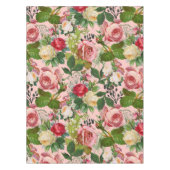  botanische, blush Floral Roos Illustratie, Tafelkleed (Voorkant)