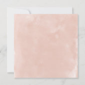 Botanische Blush Waterverf Baby shower Kaart (Achterkant)