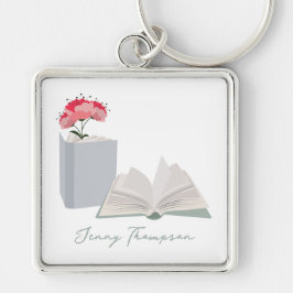 Botanische Boeken & Bibliotheek Lezen Aangepaste N Sleutelhanger