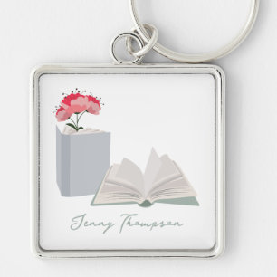 Botanische Boeken & Bibliotheek Lezen Aangepaste N Sleutelhanger