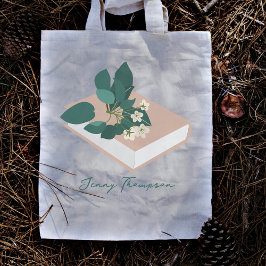 Botanische Boeken & Bibliotheek Lezen Aangepaste N Tote Bag