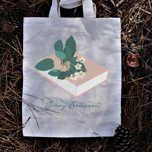 Botanische Boeken & Bibliotheek Lezen Aangepaste N Tote Bag