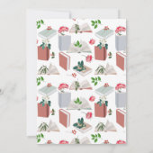 Botanische Boeken & Bibliotheek Lezen Vrijgezellen Kaart (Achterkant)