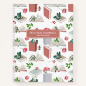 Botanische boeken en leespatroon bibliotheek (Voorkant)