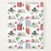Botanische boeken en leespatroon bibliotheek planner (Achterkant)