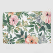 Botanische Boeket Waterverf Eucalyptusbladeren Golfhanddoek (Horizontaal)