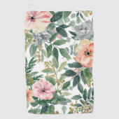 Botanische Boeket Waterverf Eucalyptusbladeren Golfhanddoek (Voorkant)