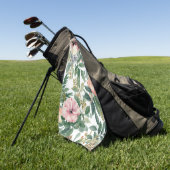 Botanische Boeket Waterverf Eucalyptusbladeren Golfhanddoek (Groen)