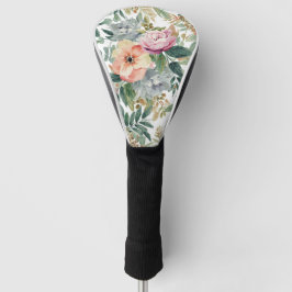 Botanische Boeket Waterverf Eucalyptusbladeren Golfheadcover