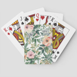 Botanische Boeket Waterverf Eucalyptusbladeren Pokerkaarten