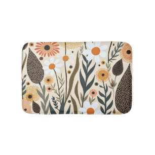 Botanische Boho Bloemen Planten Ontwerp 389 Badmat