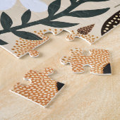 Botanische Boho Bloemen Planten Ontwerp 389 Legpuzzel (Zijkant)