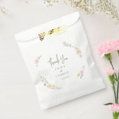 Botanische Boho bloemen Script bruiloft Bedankzakje (Gezegeld)