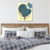 Botanische Boho Bloom Print (Insitu (Slaapkamer))