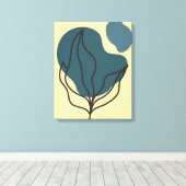 Botanische Boho Bloom Print (Insitu (Houten vloer))