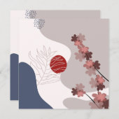 Botanische Boho Blue Magenta (Voorkant / Achterkant)