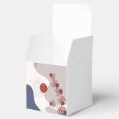 Botanische Boho Blue Magenta Bedankdoosjes (Geopend)