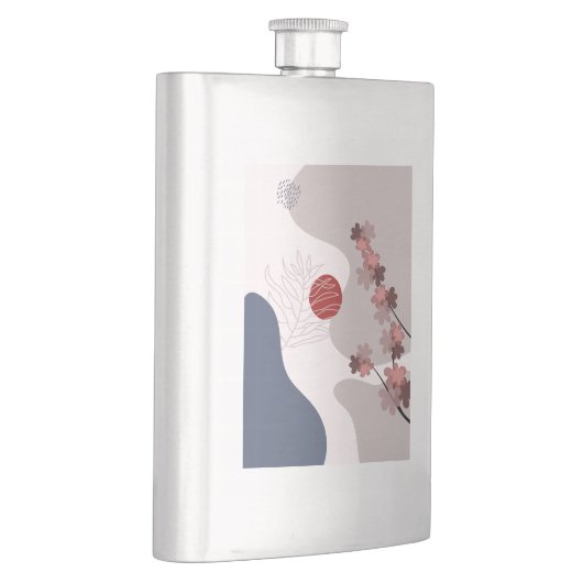 Botanische Boho Blue Magenta Flacon (Rechts)