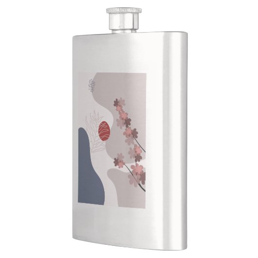 Botanische Boho Blue Magenta Flacon (Links)