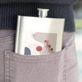 Botanische Boho Blue Magenta Flacon (Voorbeeld)