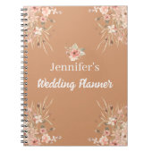 Botanische Boho Brown herfst Herfst Weddingplanner Notitieboek (Voorkant)