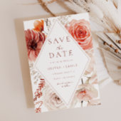 Botanische Boho Floral Lijst bruiloft Save The Date