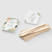 Botanische Boho Greenery Neutral Wedding Programme Handwaaier (Niet-gemonteerd)