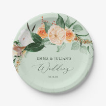 Botanische Boho Greenery Sage Personalized Wedding