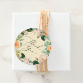 Botanische Boho Greenery Waterverf Dank u wel Bedankjes Labels (In situ)