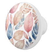 Botanische Boho Herfst Bladeren Patroon Keramische Knop (Rechts)