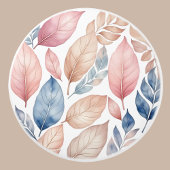 Botanische Boho Herfst Bladeren Patroon Keramische Knop