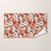 Botanische Boho Herfst Wildflower Meadow Pattern Bad Handdoek (Handdoek)