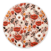 Botanische Boho Herfst Wildflower Meadow Pattern Keramische Knop (Voorkant)