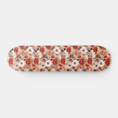 Botanische Boho Herfst Wildflower Meadow Pattern Persoonlijk Skateboard (Horizontaal)