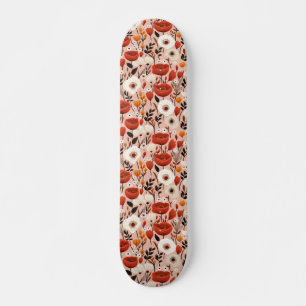 Botanische Boho Herfst Wildflower Meadow Pattern Persoonlijk Skateboard