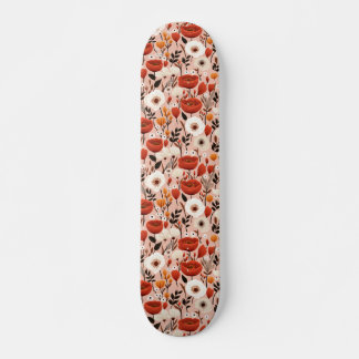 Botanische Boho Herfst Wildflower Meadow Pattern Persoonlijk Skateboard