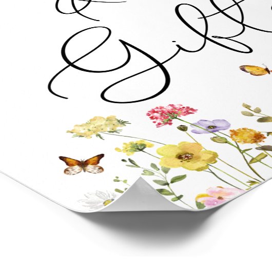 Botanische Boho-Kaarten en cadeaubonnen Poster (Hoek)