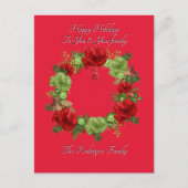 BOTANISCHE BOHO KERST KAART (Voorkant)